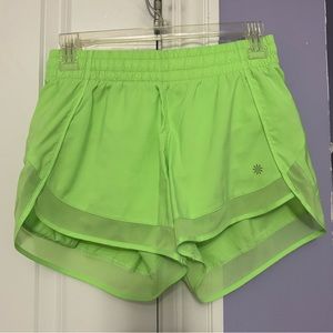 ATHLETA💚neon green shorts